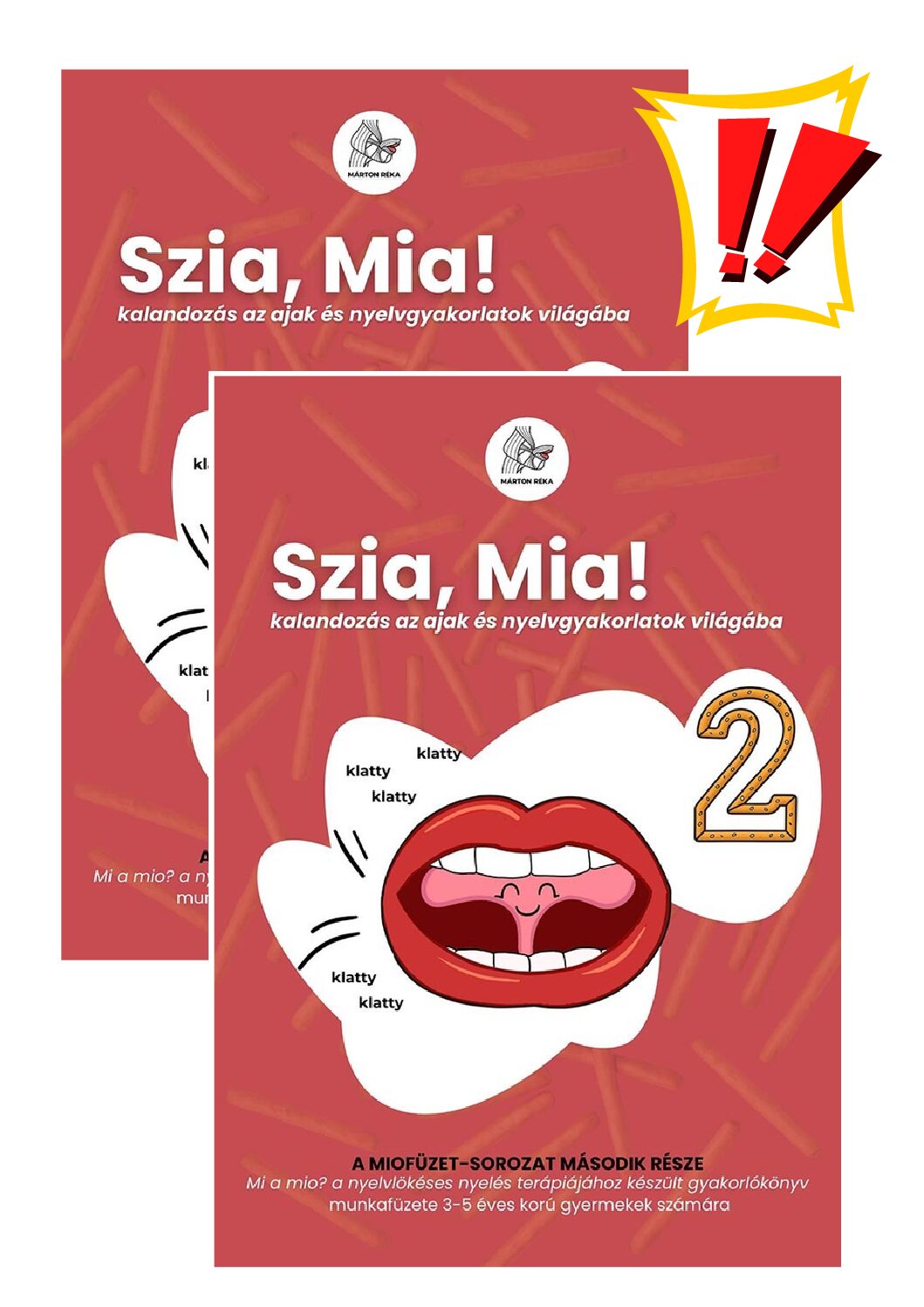 2 db Szia, Mia! 2 - szépséghibás logopédiai kiadványok
